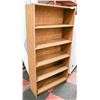 Image 1 : 5 TIER WOOD TONE BOOKSHELF