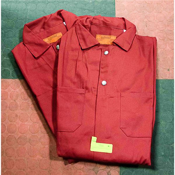 2 PAIR RED ONE PIECE COVERALLS S:46T