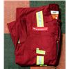 Image 1 : RED ONE PIECE COVERALLS S:46R W/ REFLECTOR STRIPS