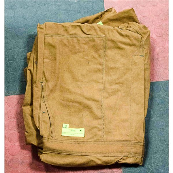 BROWN FIRE RESISTANT COVERALLS S:46T W/