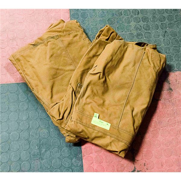 2 PAIR BROWN F/R COVERALLS S:46T W/