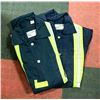 Image 1 : 2 PAIR NAVY BLUE COVERALLS S:32 W/ REFLECTOR STRIP