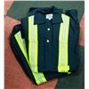 Image 1 : 2 PAIR NAVY BLUE COVERALLS S:32T W/ REFLECTORS