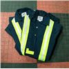 Image 1 : 2 PAIR NAVY BLUE COVERALLS S:32T W/ REFLECTORS