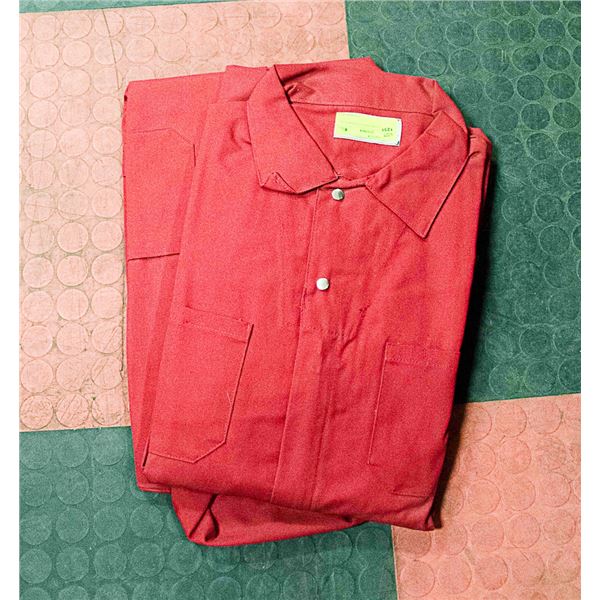 2 PAIR RED ONE PIECE COVERALLS S:58