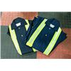 Image 1 : 2 PAIR OF NAVY COVERALLS SIZE 30T W/