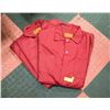 Image 1 : PAIR OF RED COVERALLS SIZE 54T ONE PIECE