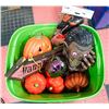 Image 1 : LARGE BIN OF HALLOWEEN DECORATIONS