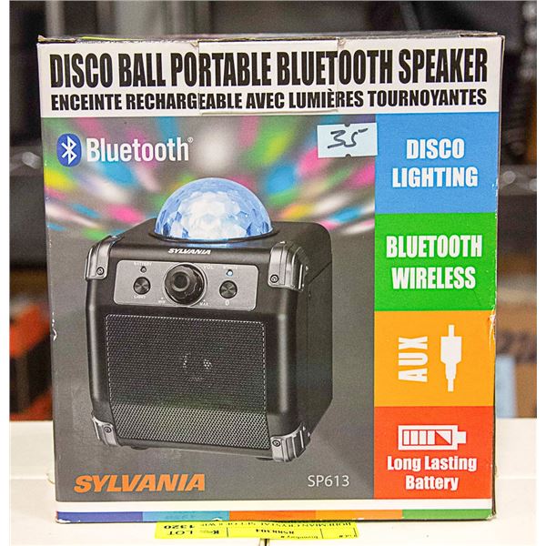 DISCO BALL PORTABLE BLUETOOTH SPEAKER IN BOX