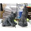 Image 1 : PAIR OF SOAPSTONE FIGURINES APPROX 6" TALL