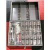 Image 1 : ORGANIZER, 25 SMALL, 3 FILLED TRAYS, MISC BOLTS +