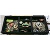 Image 1 : BLACK VELOUR TRAY FULL OF JEWELLRY ALL TOGETHER