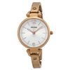 Image 2 : NEW FOSSIL WHITE DIAL ROSE-GOLD TONE 34MM WATCH