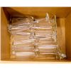 Image 1 : BOX LOT OF ASSORTED CHAMPAGNE GLASSES