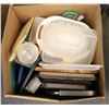 Image 1 : BOX OF ASSORTED BAKING PANS, ZIPLOC CONTAINERS &