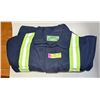 Image 1 : NAVY BLUE ONE PIECE COVERALLS W/ REFLECTOR STRIPS