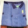 Image 1 : 2 PAIRS 2 TONE BLUE ONE PIECE COVERALLS