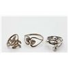 Image 1 : ESTATE LOT OF THREE .925 SILVER RINGS