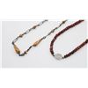 Image 1 : ESTATE .925 SILVER & STONE NECKLACE PAIR W/ JASPER