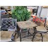 Image 1 : Mosiac Tabletop and Iron Patio Set