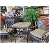 Image 2 : Mosiac Tabletop and Iron Patio Set