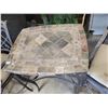Image 5 : Mosiac Tabletop and Iron Patio Set