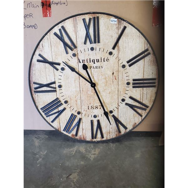 Oversized Rustic Clock