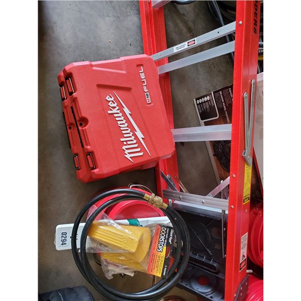 Ladder and Misc. Garage Supplies