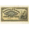 Image 1 : 1900 DOMINION OF CANADA 25 CENT FRACTIONAL BILL