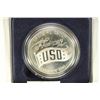 Image 1 : 1991 US 50TH ANNIVERSARY PROOF SILVER DOLLAR