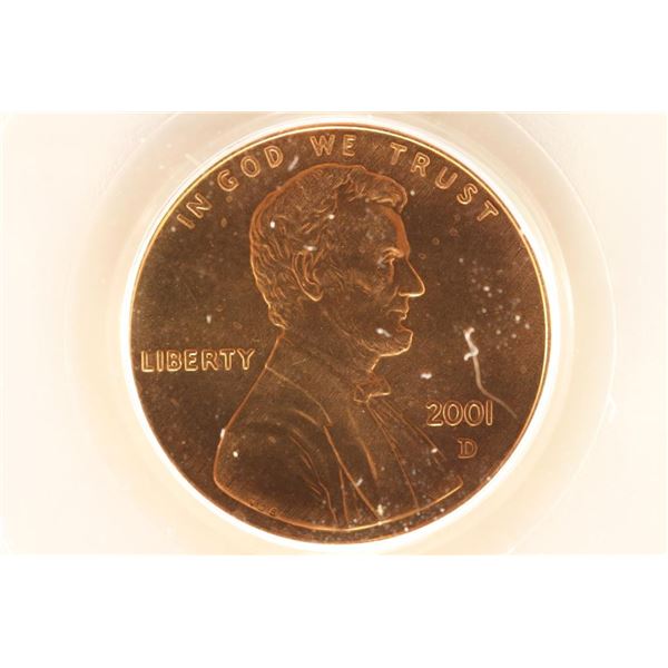 2001-D LINCOLN CENT PCGS MS68RD