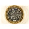 Image 1 : CASINO $10 SILVER TOKEN (UNC) 1996 CAESARS PALACE