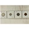 Image 1 : SET OF 4-1948 CANADA COINS. CENT, FIVE CENT,