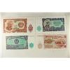 Image 1 : 4 CRISP UNC 1951 BULGARIA BILLS 2-5 LEVA & 2-10