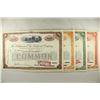 Image 2 : 4 ASSORTED VINTAGE RAILROAD STOCK CERTIFICATES