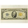 Image 1 : 1934-A $10 SILVER CERTIFICATE NORTH AFRICA YELLOW