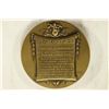 Image 2 : 3'' HIGH RELIEF BRONZE "MOZART" MEDAL