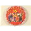 Image 1 : $5 CIRCUS CIRCUS NEW YEARS 2000 CASINO CHIP
