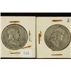 Image 1 : 1952-P & 1963-D FRANKLIN HALF DOLLARS