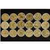 Image 1 : 18-GOLD & SILVER HIGHLIGHTED US STATEHOOD QUARTERS