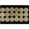 Image 2 : 18-GOLD & SILVER HIGHLIGHTED US STATEHOOD QUARTERS