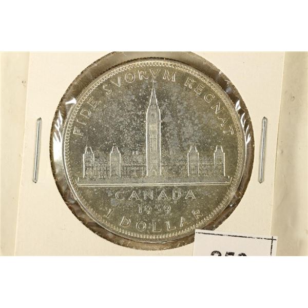 1939 CANADA SILVER DOLLAR .6000 OZ. ASW