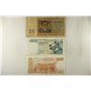 Image 2 : 3 PIECES OF BELGIUM CURRENCY 1956-20 FRANC,