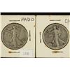 Image 1 : 1942-D & 1943-D WALKING LIBERTY HALF DOLLARS