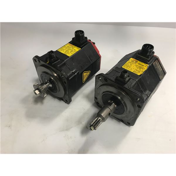 (2) Fanuc #A06B-0223-B605#S000 AC Servo Motor