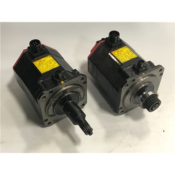 (2) Fanuc #A06B-0235-B605 AC Servo Motor