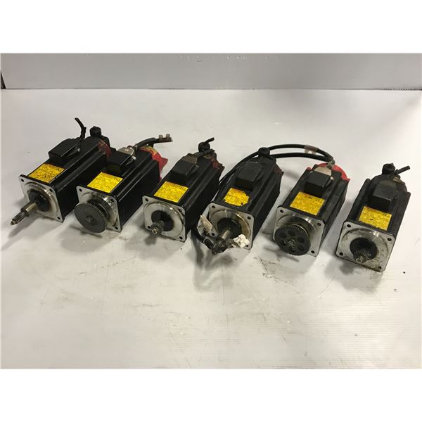 (6) FANUC A06B-0371-B175 AC SERVO MOTOR