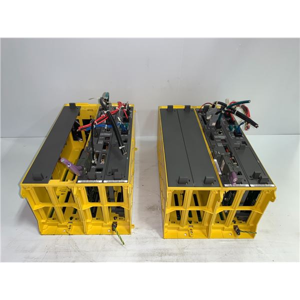 (2) Fanuc #A05B-2500-C003 Racks w/ #A16-3200-0600/09B & #A16B-2203-0910/06A Boards