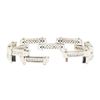 Image 3 : 7.75 ctw Diamond Staggered Bar Bracelet - 18KT White Gold