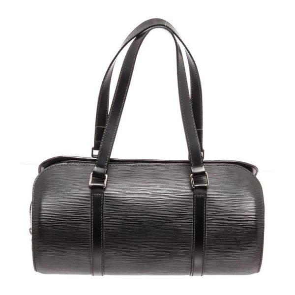 Louis Vuitton Black Epi Leather Soufflot Shoulder Bag